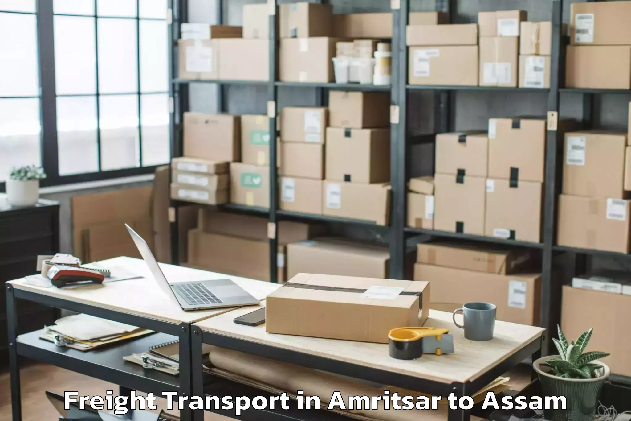 Top Amritsar to Tezpur Freight Transport Available